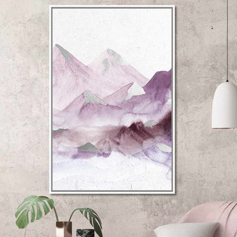 80X120 MOUNTAINS 2 WITH FOIL AND GEL HANDPAINT