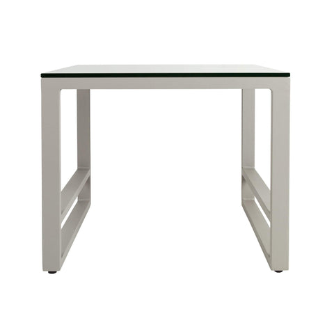 Riviera Retreat Sofa Table - Grey Plain Glass - GA-F2020026