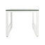 Riviera Retreat Sofa Table - White Plain Glass - GA-F2020026