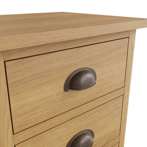 Roman - 3 Drawer Bedside