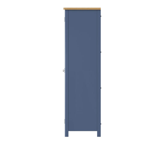 Roman Painted - 2 Door Full Hanging Wardrobe - Blue