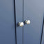 Roman Painted - 2 Door Full Hanging Wardrobe - Blue