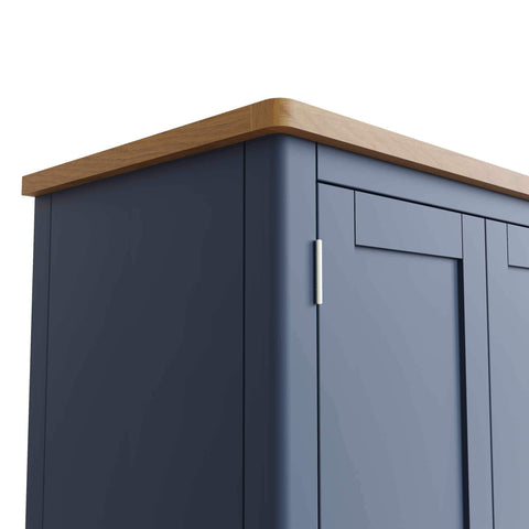 Roman Painted - 2 Door Full Hanging Wardrobe - Blue