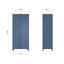 Roman Painted - 2 Door Full Hanging Wardrobe - Blue