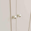 Roman Painted - 2 Door Full Hanging Wardrobe - Truffle