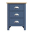 Roman Painted - 3 Drawer Bedside Cabinet - Blue