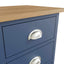 Roman Painted - 3 Drawer Bedside Cabinet - Blue