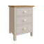Roman Painted - 3 Drawer Bedside  - Truffle