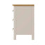 Roman Painted - 3 Drawer Bedside  - Truffle