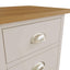 Roman Painted - 3 Drawer Bedside  - Truffle