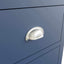 Roman Painted - 5 Drawer Narrow Chest - Blue