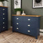 Roman Painted - 6 Drawer Chest - Blue