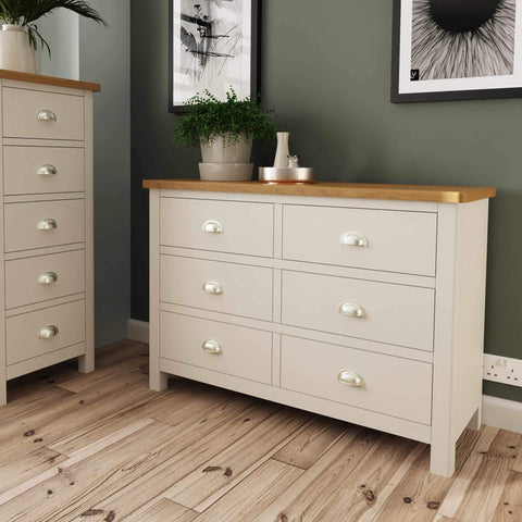 Roman Painted - 6 Drawer chest - Truffle