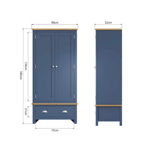 Roman Painted - Gents Wardrobe - Blue