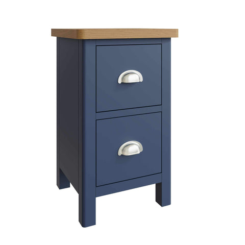 Roman Painted - Small Bedside Cabinet - Blue