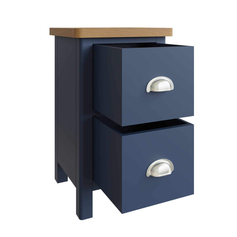 Roman Painted - Small Bedside Cabinet - Blue