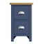 Roman Painted - Small Bedside Cabinet - Blue
