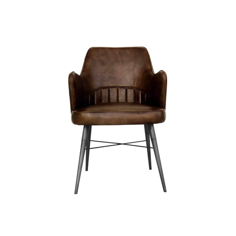 Rowan Leather Chair - Brown