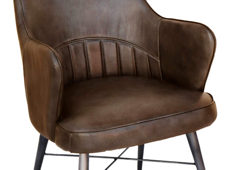 Rowan Leather Chair - Brown