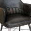 Rowan Leather Chair - Charcoal