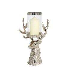 Stag Head Hurricane Lantern