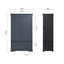 Swayne 2 Door 2 Drawer Wardrobe - Midnight Grey