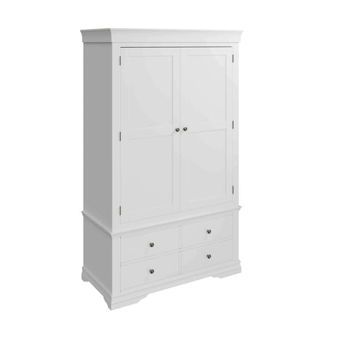 Swayne 2 Door 2 Drawer Wardrobe - White