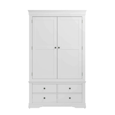Swayne 2 Door 2 Drawer Wardrobe - White