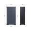 Swayne 2 Door Full Hanging Wardrobe - Midnight Grey
