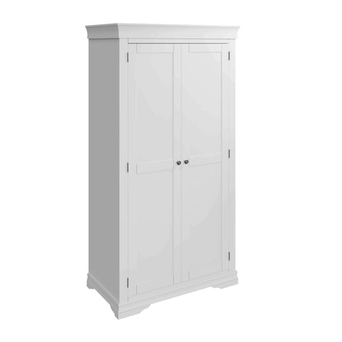 Swayne 2 Door Full Hanging Wardrobe - White