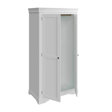 Swayne 2 Door Full Hanging Wardrobe - White