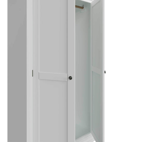 Swayne 2 Door Full Hanging Wardrobe - White