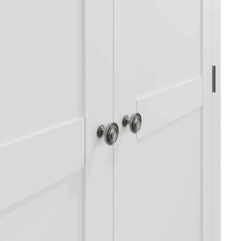 Swayne 2 Door Full Hanging Wardrobe - White