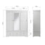 Swayne 3 Door 2 Drawer Wardrobe - White