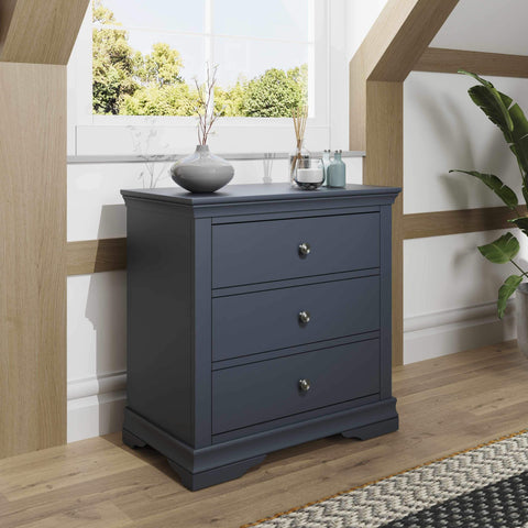 Swayne 3 Drawer Chest - Midnight Grey