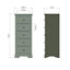 Swayne 5 Drawer Wellington - Cactus Green