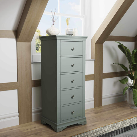Swayne 5 Drawer Wellington - Cactus Green
