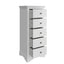 Swayne 5 Drawer Wellington - White