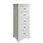 Swayne 5 Drawer Wellington - White