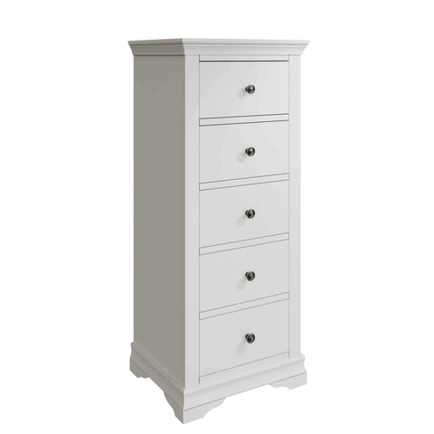 Swayne 5 Drawer Wellington - White
