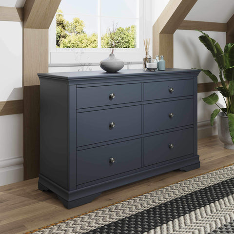 Swayne 6 Drawer Chest - Midnight Grey