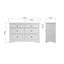 Swayne 6 Drawer Chest - White
