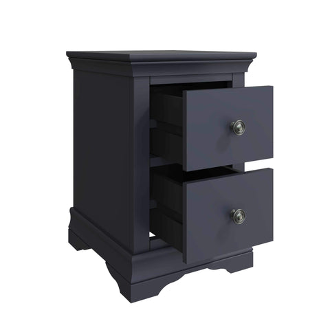 Swayne Bedside Cabinet - Midnight Grey