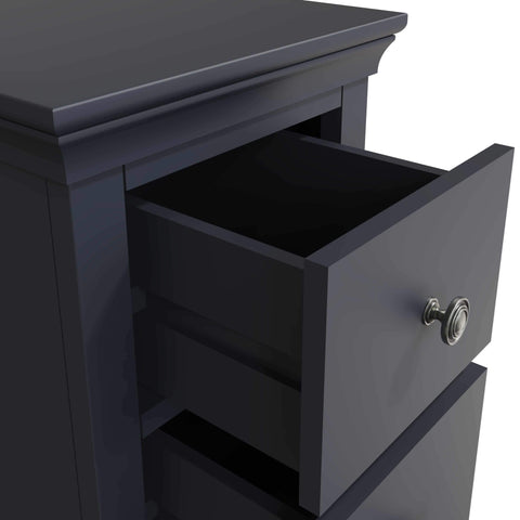 Swayne Bedside Cabinet - Midnight Grey