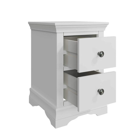 Swayne Bedside Cabinet - White