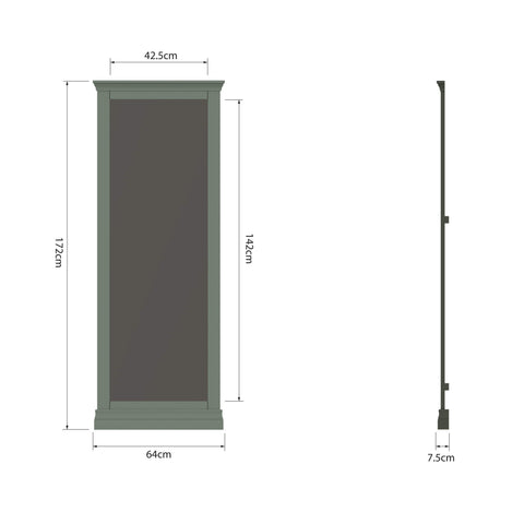 Swayne Cheval Mirror - Cactus Green