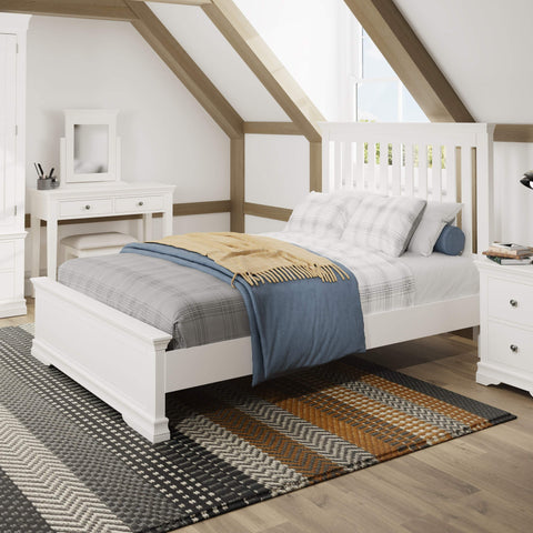 Swayne Double Bed - White