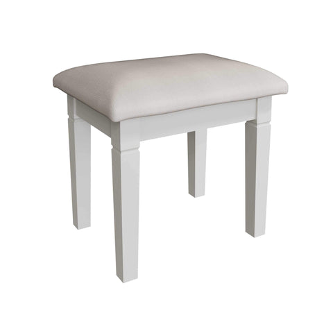 Swayne Dressing Stool - White
