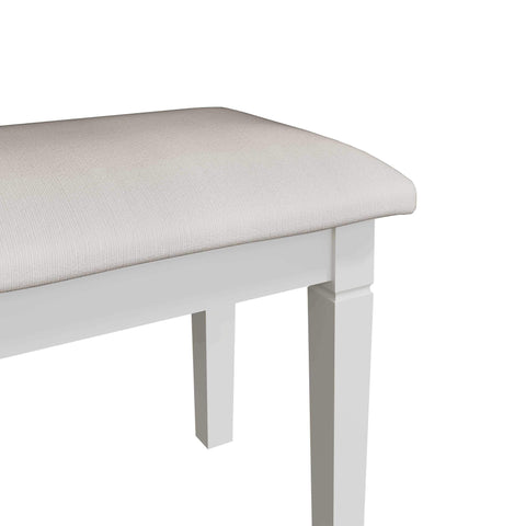 Swayne Dressing Stool - White