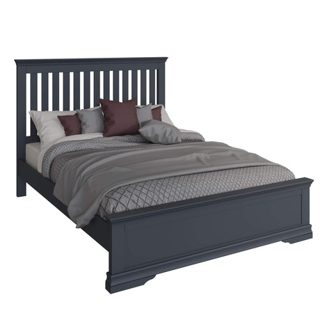 Swayne King Bed - Midnight Grey